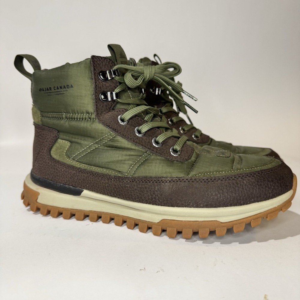 Pajar Canada Fero 2.0 Men's Size 10.0  Green Winter Sneakers Waterproof